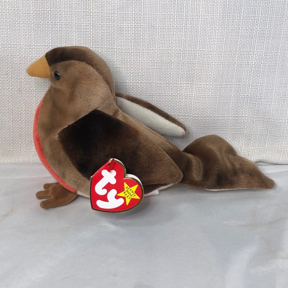 Ty Beanie Baby Early the Robin Red Breast Bird Plush 1997 Rare Tag 4018